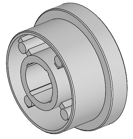 Pipe Plug Ø65x1,5 - Narrow Knurl (removable Hub)