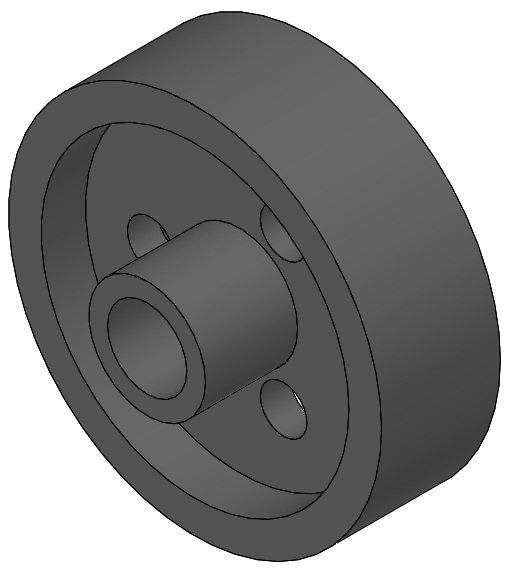 Wheel Ø80 - Hub Ø17
