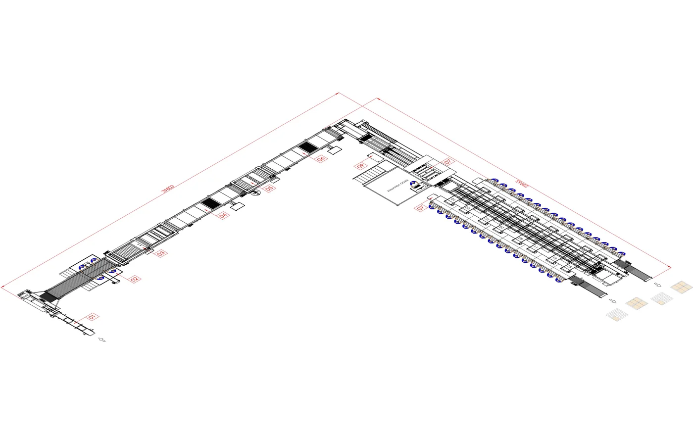 2 hatlı hat yerleşimi · Plan 4